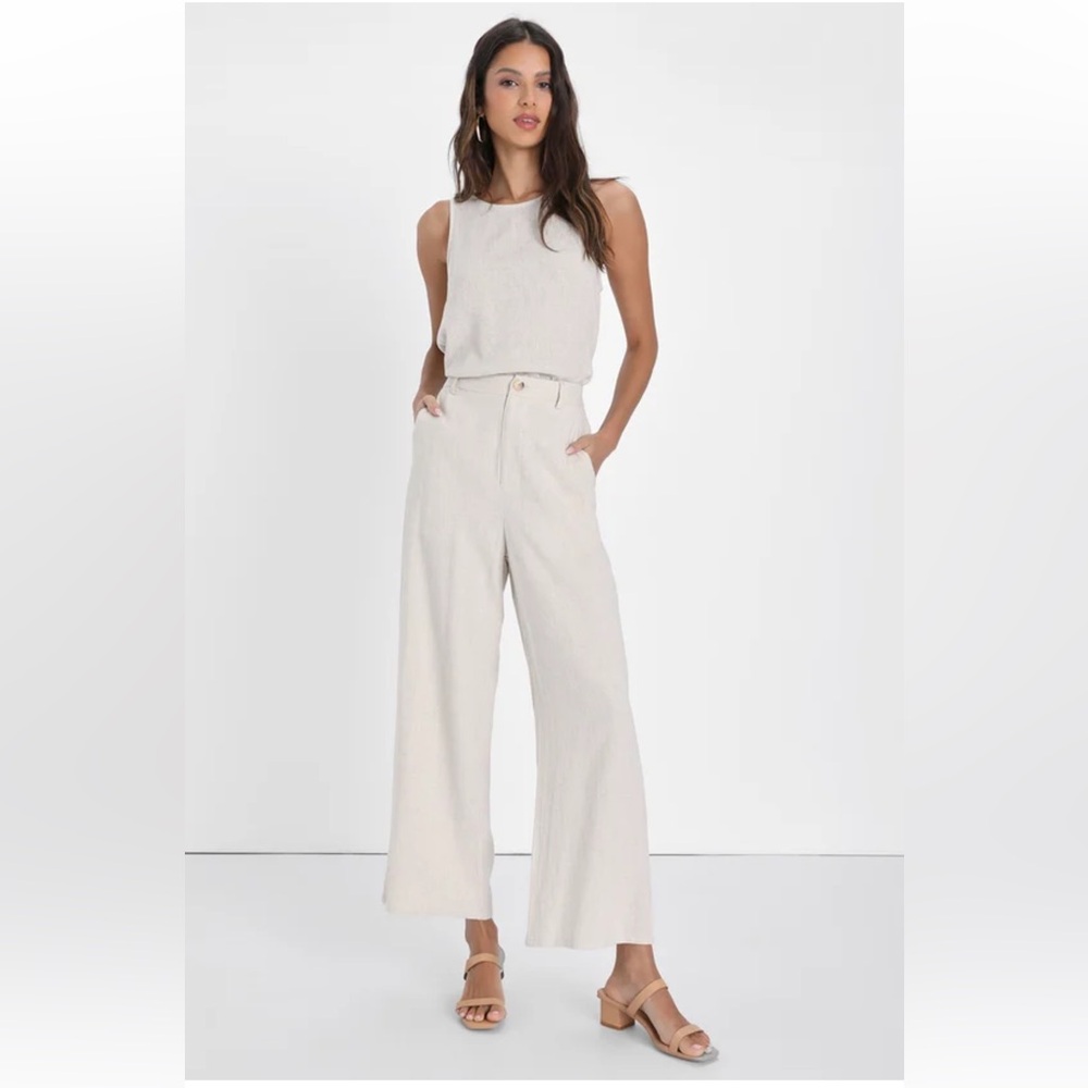 NEVER WORN. Full set. Linen Tank and Pants Set